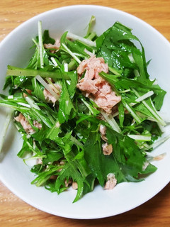 水菜とシーチキンのサラダ-レシピのメイン写真