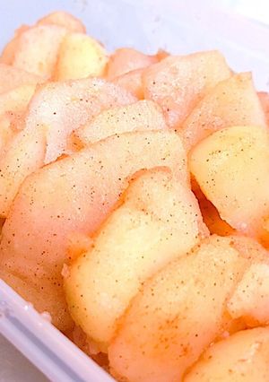 レンジで時短！りんごのシナモンコンポート-レシピのメイン写真