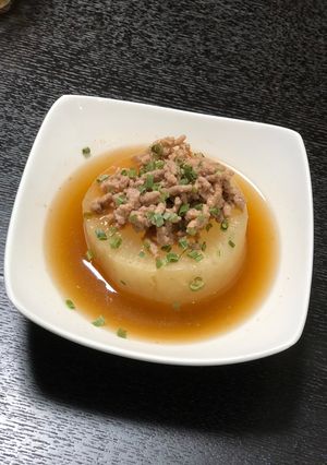 大根の肉味噌のせ-レシピのメイン写真