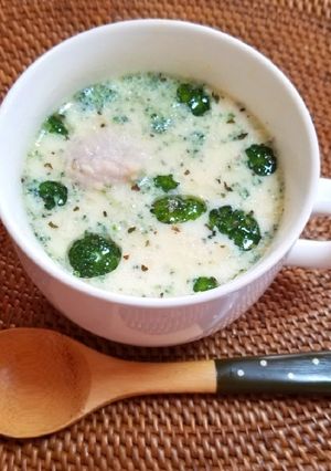 電子レンジで✿鶏団子のポタージュスープ-レシピのメイン写真