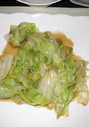 茹でレタスのオイスターソースあえ-レシピのメイン写真