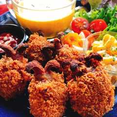 A picture of 海老フライ風！肉巻きソーセージ(動画有).