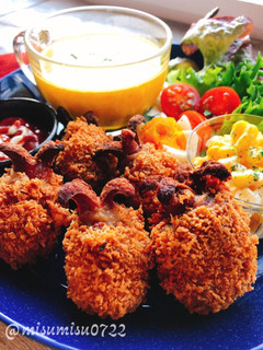 海老フライ風!肉巻きソーセージ(動画有)-レシピのメイン写真