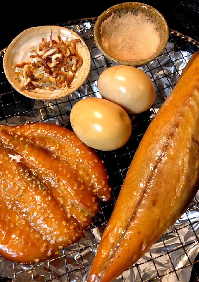 中華鍋で室内簡単燻製作り♬-レシピのメイン写真