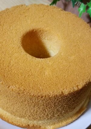 甘さ控えめプレーンシフォンケーキ-レシピのメイン写真