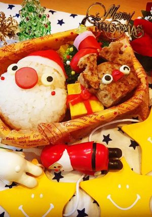 キャラ弁♡クリスマスオールスターズ-レシピのメイン写真