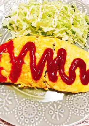 お母さんの味！挽き肉入りオムレツ☆☆-レシピのメイン写真