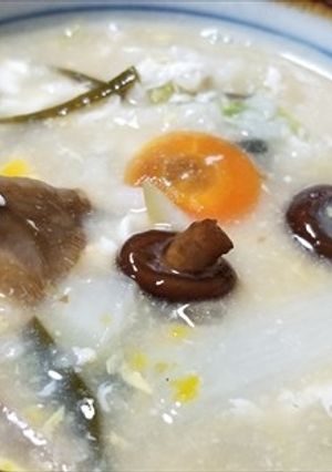 5種の天然キノコの贅沢おじや*（＾＾）*-レシピのメイン写真