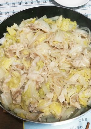 白菜と豚バラ肉の重ね蒸し鍋-レシピのメイン写真