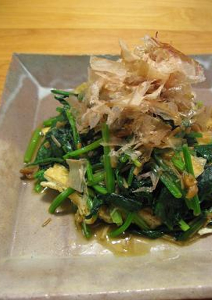 ほうれん草のナメタケ炒め-レシピのメイン写真