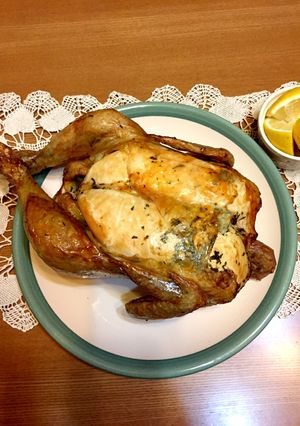 丸鶏☆クリスマスローストチキン☆簡単♪-レシピのメイン写真