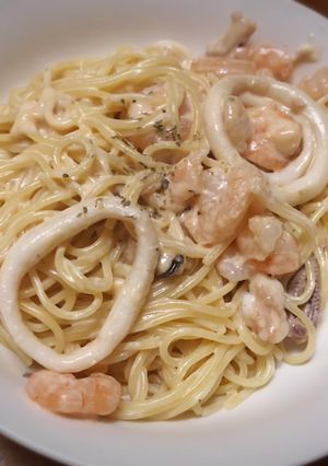 クリームチーズとシーフードの濃厚パスタ☆-レシピのメイン写真