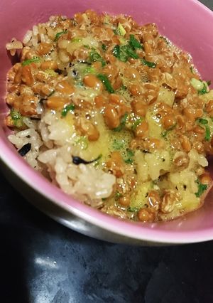 TKG☆in納豆混ぜ炊き込みご飯-レシピのメイン写真
