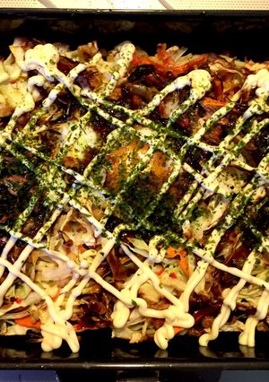 グリルで！お好み焼き風キャベツ焼き-レシピのメイン写真