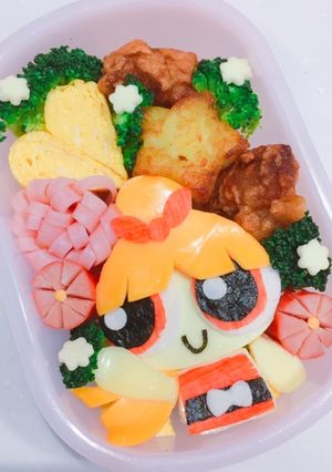 パワーパフガールズ ブロッサム弁当-レシピのメイン写真
