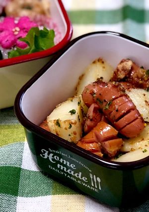 ウインナーとポテトのマスタードマヨ炒め♡-レシピのメイン写真