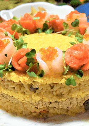 クリスマスに作ろう!栄養満腹ライスケーキ-レシピのメイン写真