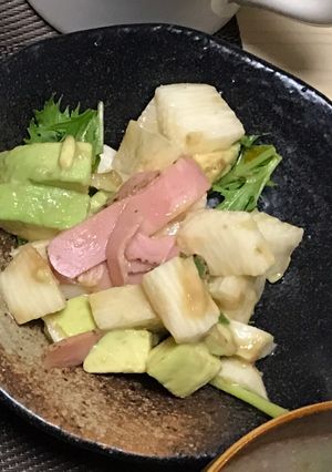 妊活レシピ☆長芋アボカドサラダ-レシピのメイン写真