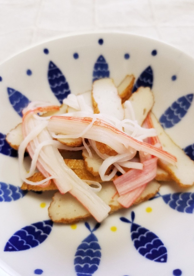 ☆[1分おつまみ]カニカマ・さつま揚げ☆-レシピのメイン写真