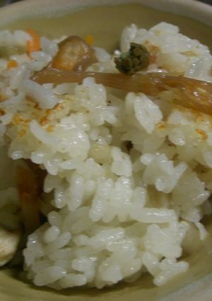 ルクでつくしごはん-レシピのメイン写真