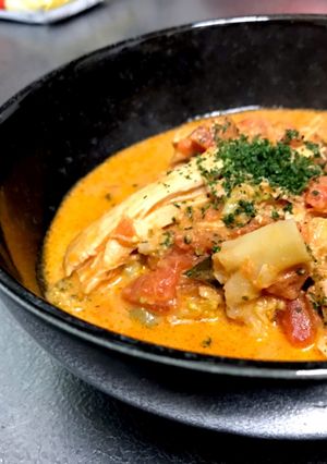 炊飯器料理☆鶏もも肉のトマトクリーム煮-レシピのメイン写真
