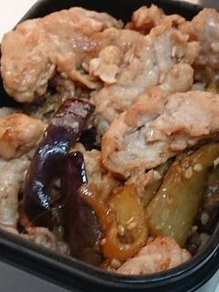 茄子と豚肩ロースの甘辛醤油炒め-レシピのメイン写真