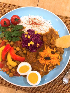 超簡単!チキンとひよこ豆のスパイスカレー-レシピのメイン写真