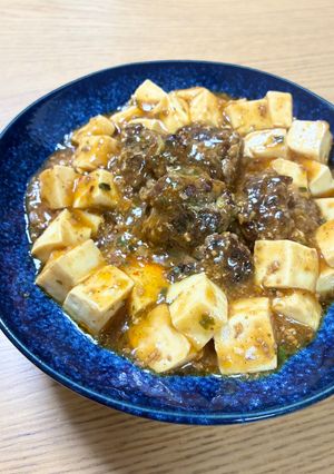 ニラ白菜の餃子のタネで！麻婆豆腐煮込み-レシピのメイン写真