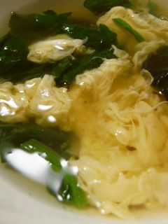 貧血に!黒木耳とほうれん草♪かきたま汁-レシピのメイン写真