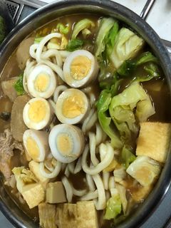 残ったおでんでカレーうどん鍋-レシピのメイン写真