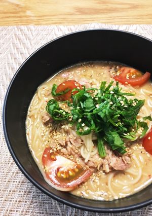 つわり対策♡簡単！豆乳ポン酢そうめん-レシピのメイン写真