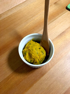 【レンジで簡単】かぼちゃのカレーマヨ風味-レシピのメイン写真