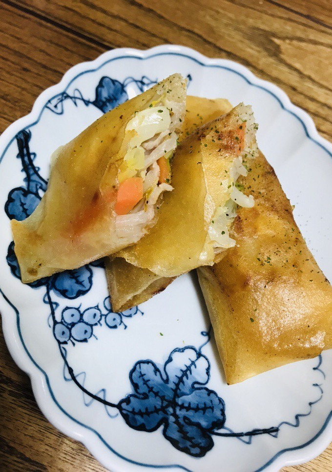野菜炒めをリメイク☆春巻き-レシピのメイン写真