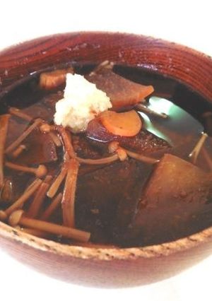 大根とエノキの味噌汁-レシピのメイン写真