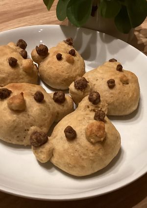 くまちゃんチョコパン-レシピのメイン写真