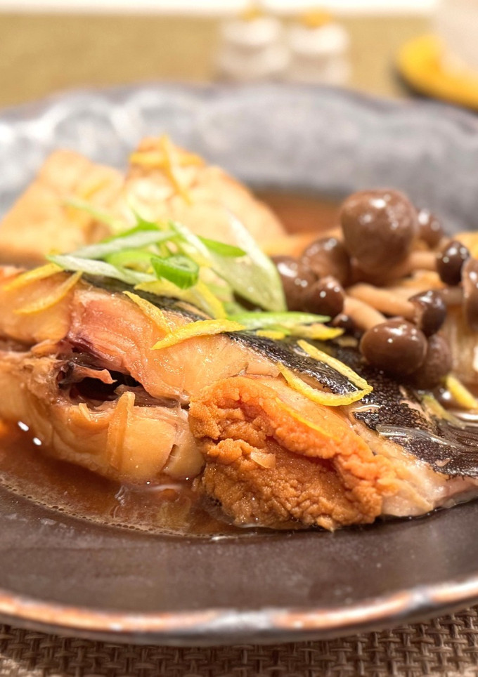 カレイと焼き豆腐の煮付け-レシピのメイン写真