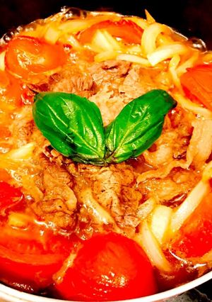 簡単イタリアン♡トマトすき焼き〆はパスタ-レシピのメイン写真