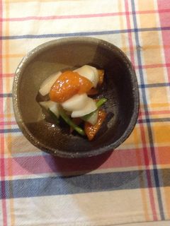 かぶと柿のはちみつ風味の浅漬け-レシピのメイン写真