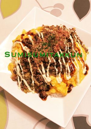 パーティにも☆簡単お好み焼き風オムレツ♡-レシピのメイン写真