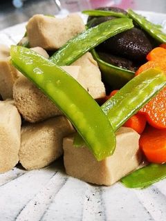 高野豆腐と干し椎茸no煮物♪-レシピのメイン写真
