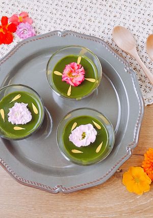 パーティにぴったり♡お花畑の抹茶羊羮-レシピのメイン写真