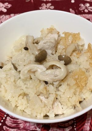 鶏胸肉としめじの炊き込みご飯-レシピのメイン写真