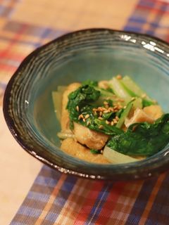 【味覇煮込み】しろ菜とあげの簡単煮-レシピのメイン写真