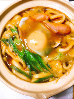 簡単!体が温まる♡鍋焼きカレーうどん-レシピのメイン写真