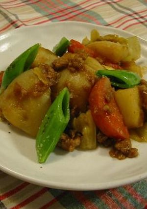 春野菜とひき肉のトマト煮込み-レシピのメイン写真