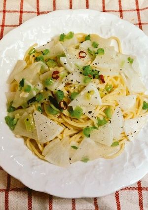 大根deペペロンチーノ・パスタ-レシピのメイン写真