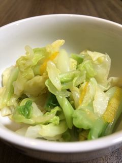 【減塩レシピ】キャベツの柚子和え-レシピのメイン写真