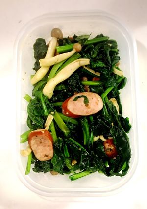 ほうれん草小松菜いろいろ炒め《保存用に》-レシピのメイン写真