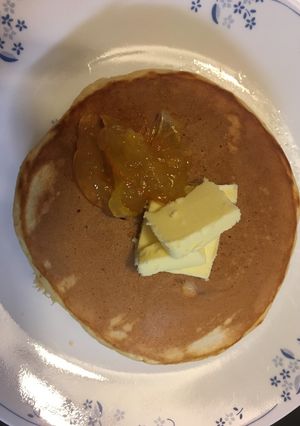ホットケーキでまったり休日の朝食-レシピのメイン写真