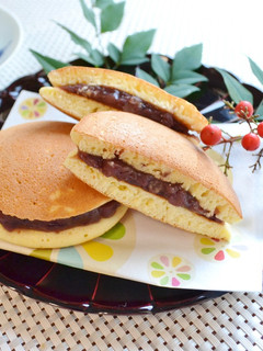 お手軽!フライパンでふっくらどら焼き♪-レシピのメイン写真